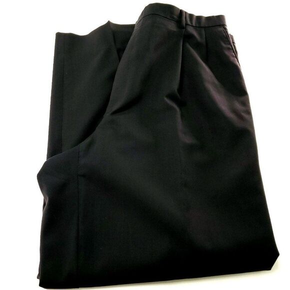 Hart Schaffner Marx Wool Dress Pants 36/29 Black Pleated Mid Rise Tagged‎ 40 Has - Picture 1 of 6